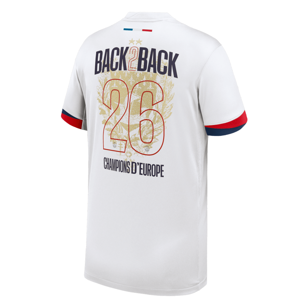 Camiseta Champions of Europe #26 PSG 2024/26 Segunda Equipación - Versión Hincha - Vista 2