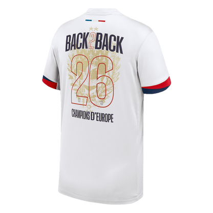 Camiseta Champions of Europe #26 PSG 2024/26 Segunda Equipación - Versión Hincha - Vista 2