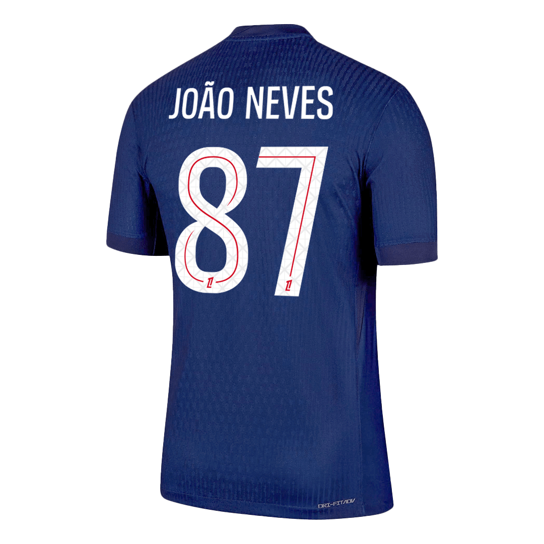 Camiseta Auténtica João Neves #87 PSG 2025/26 Primera Equipación - Versión Jugador - Vista 8