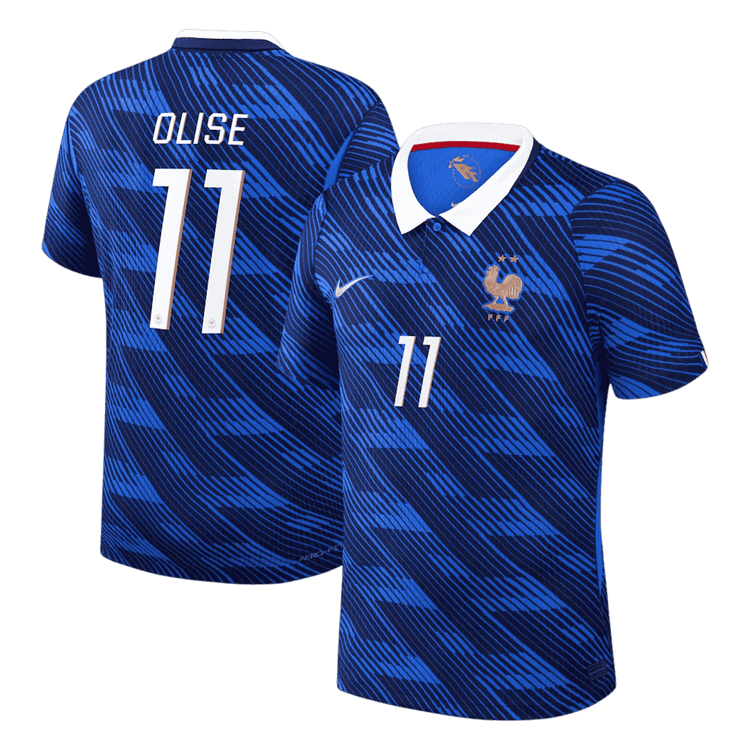 Camiseta Auténtica Olise #11 Francia 2026 Primera Equipación Copa del Mundo - Versión Jugador