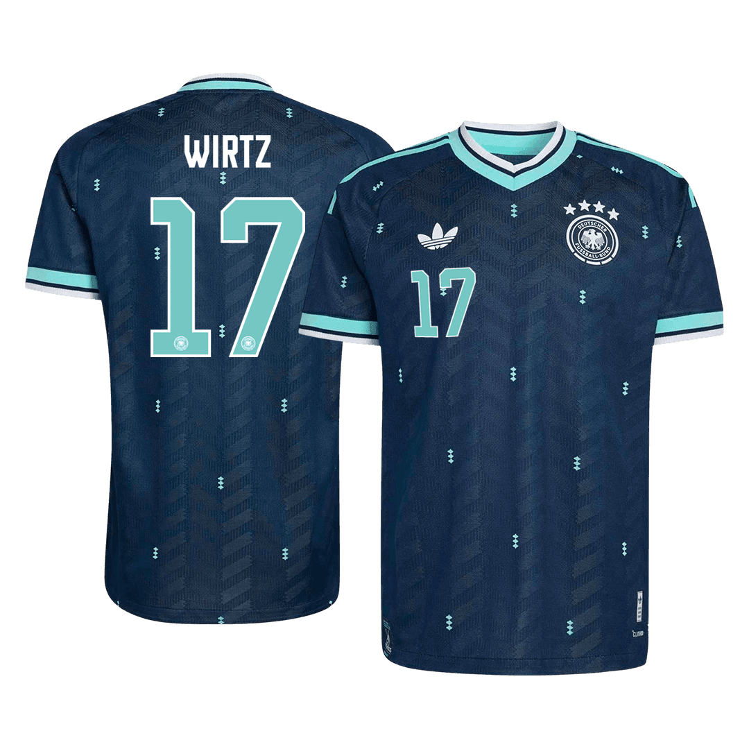 Camiseta Auténtica Wirtz #17 Alemania 2026 Segunda Equipación Copa del Mundo - Versión Jugador