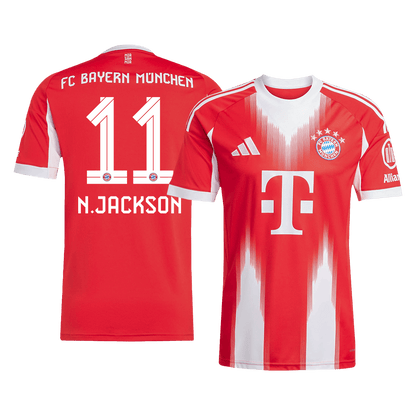 Camiseta N. Jackson #11 Bayern Munich 2025/26 Primera Equipación - Versión Hincha