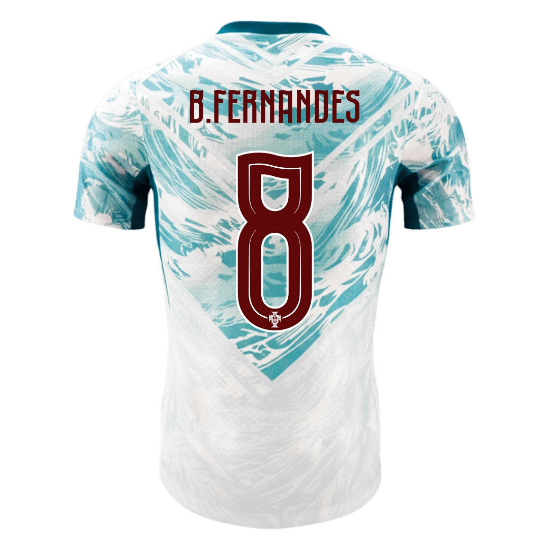Camiseta Auténtica B. Fernandes #8 Portugal 2026 Segunda Equipación Copa del Mundo - Versión Jugador - Vista 8