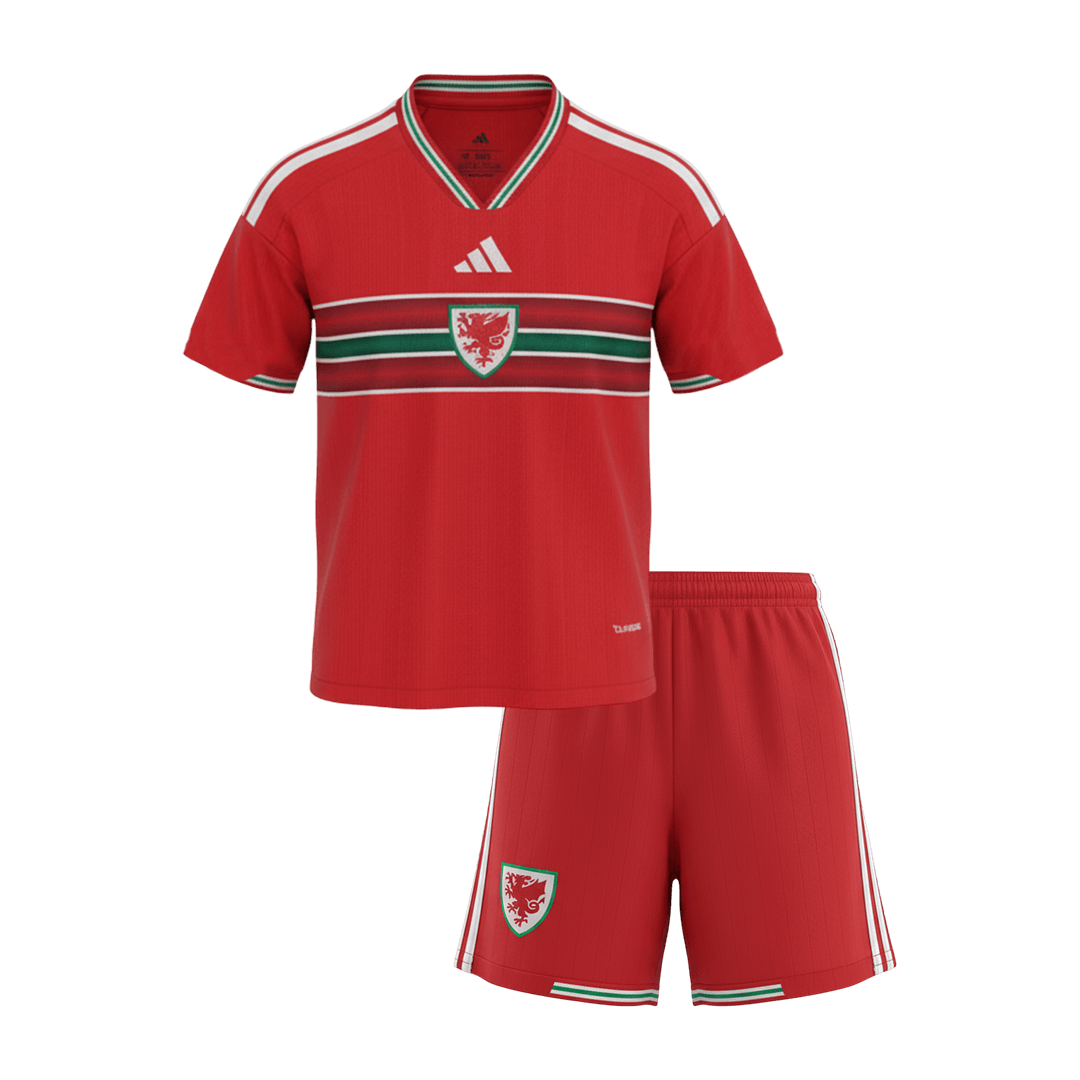 Conjunto Infantil Gales 2026 Primera Equipación Copa del Mundo