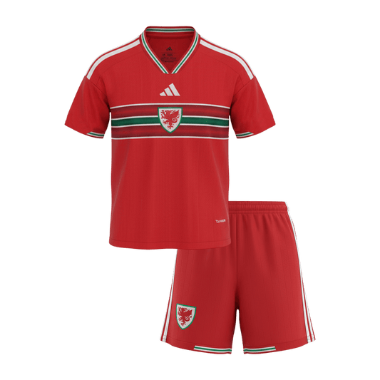 Conjunto Infantil Gales 2026 Primera Equipación Copa del Mundo