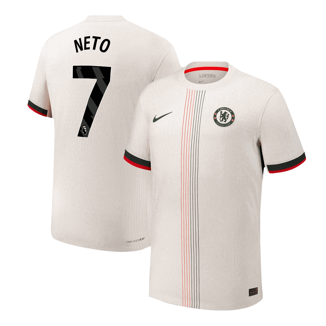 Camiseta Auténtica Neto #7 Chelsea 2025/26 Segunda Equipación - Versión Jugador