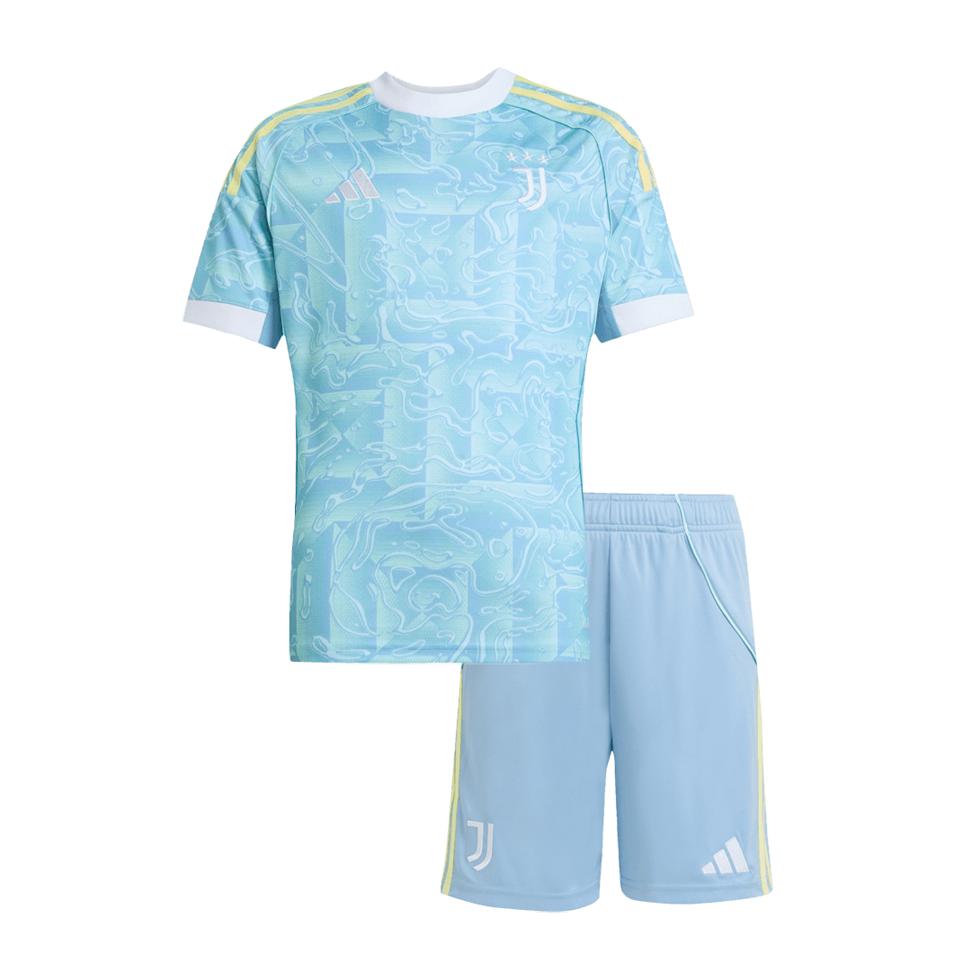 Conjunto Infantil Juventus 2025/26 Segunda Equipación