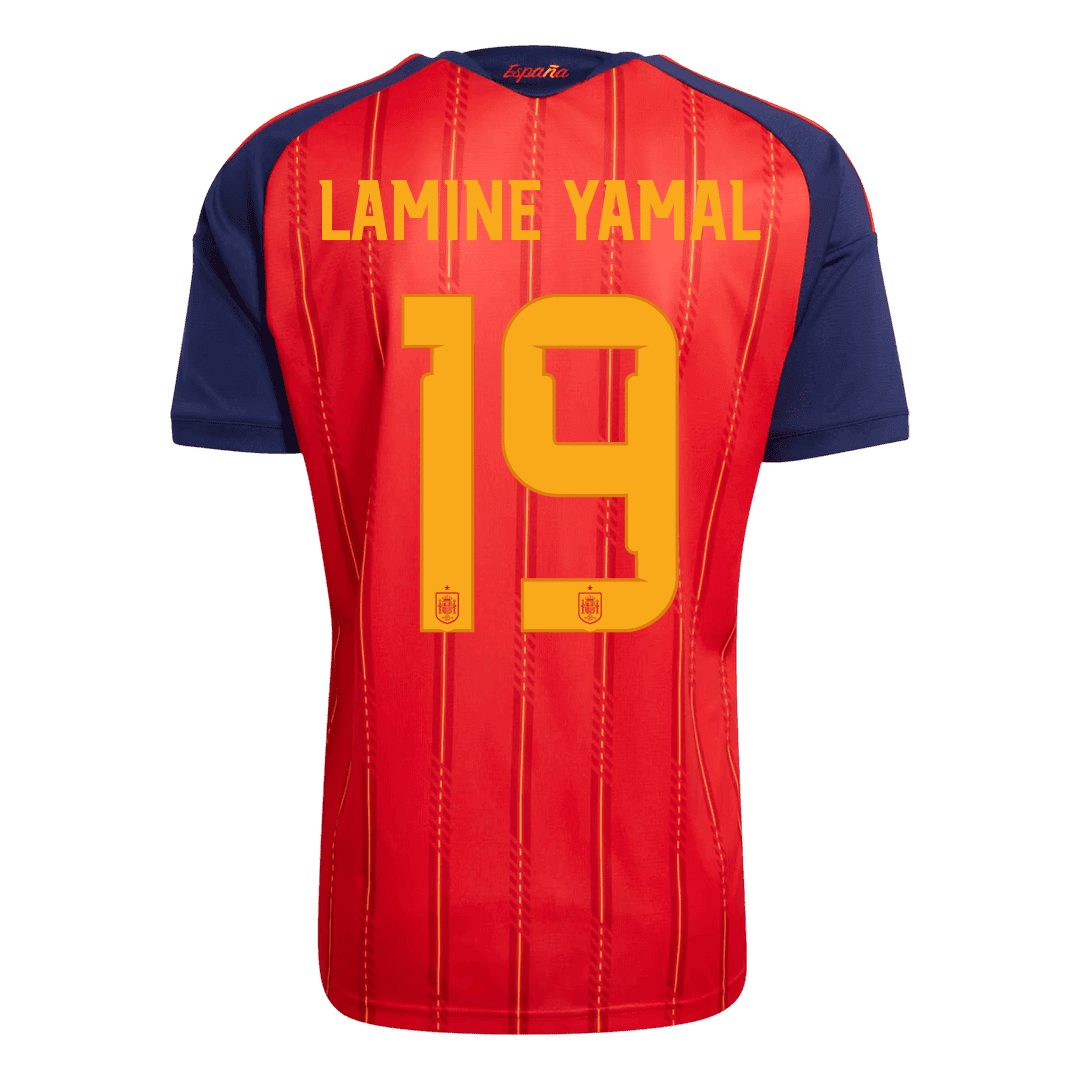 Camiseta Auténtica LAMINE YAMAL #19 Spain 2026 Primera Equipación Copa del Mundo -Versión Jugador