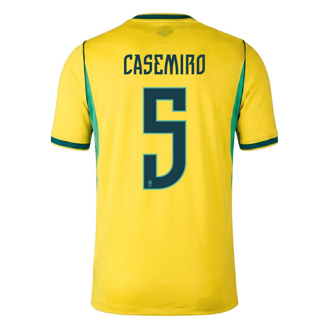 Camiseta Casemiro #5 Brasil 2026 Primera Equipación Copa del Mundo - Versión Hincha - Vista 4