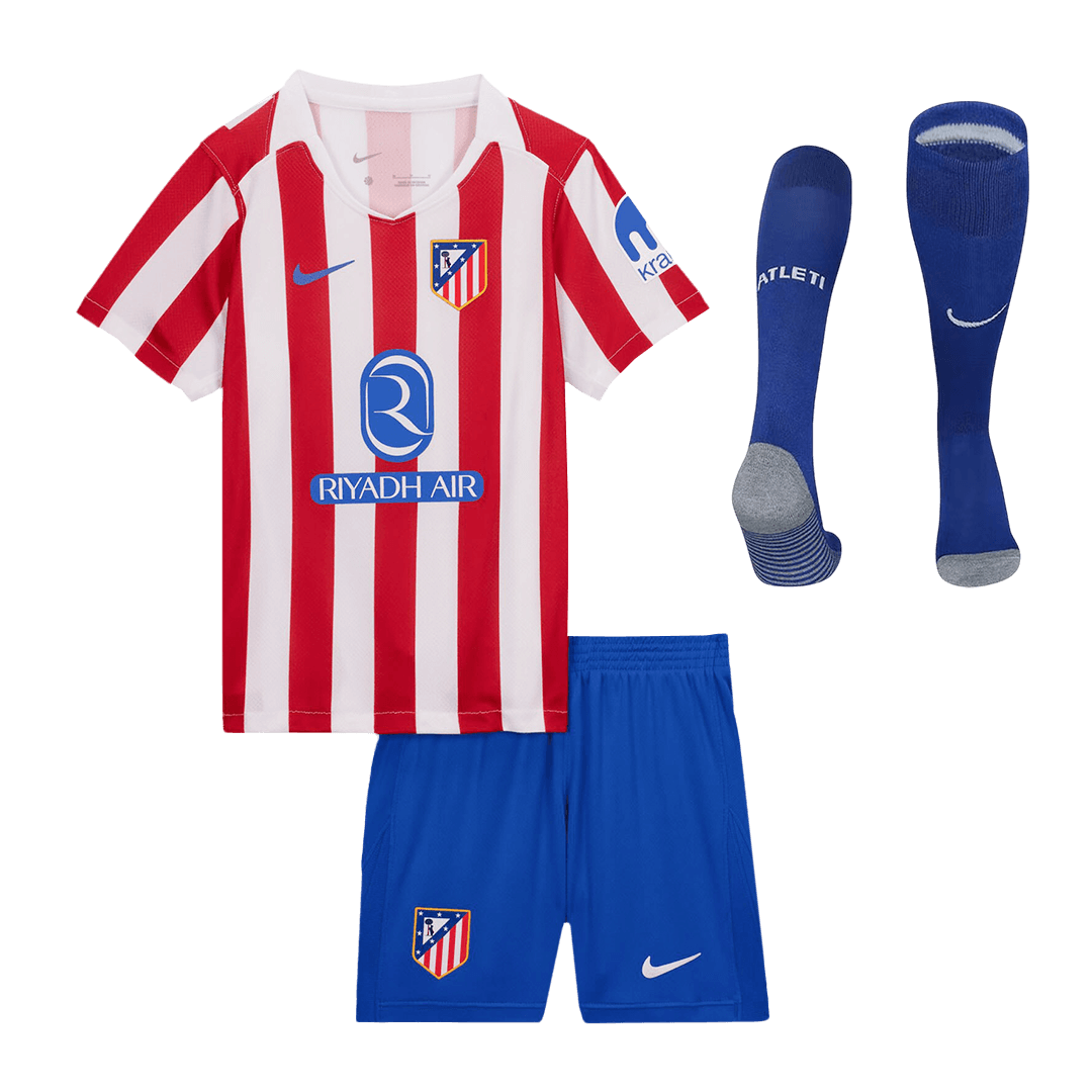 Conjunto Infantil Completo Atletico de Madrid 2025/26 Primera Equipación