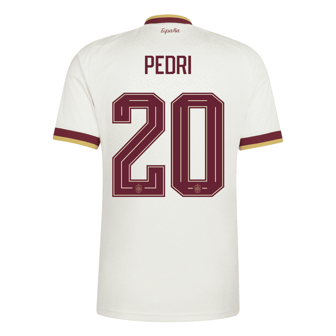 Camiseta PEDRI #20 Spain 2026 Segunda Equipación Copa del Mundo - Versión Hincha