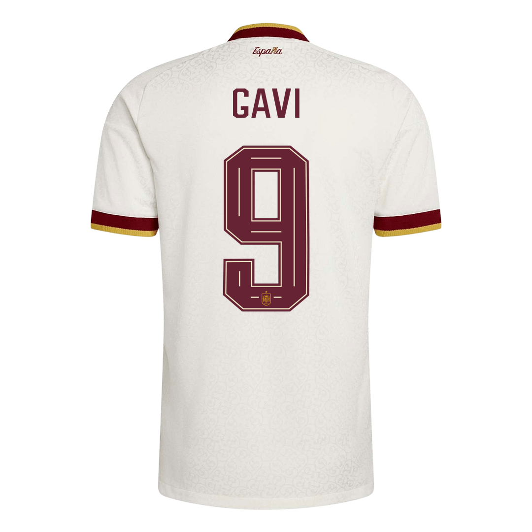 Camiseta Auténtica Gavi #9 España 2026 Segunda Equipación Copa del Mundo - Versión Jugador - Vista 9