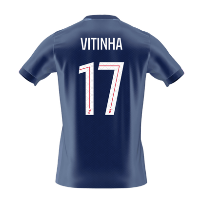 Camiseta Vitinha #17 PSG 2025/26 Primera Equipación - Versión Hincha (Calidad Premium) - Vista 7