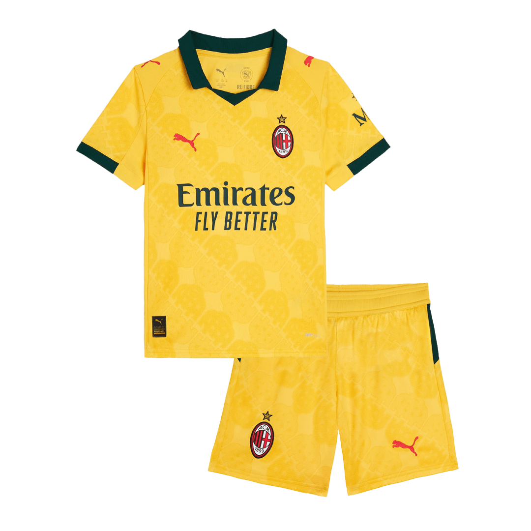 Conjunto Infantil AC Milan 2025/26 Tercera Equipación