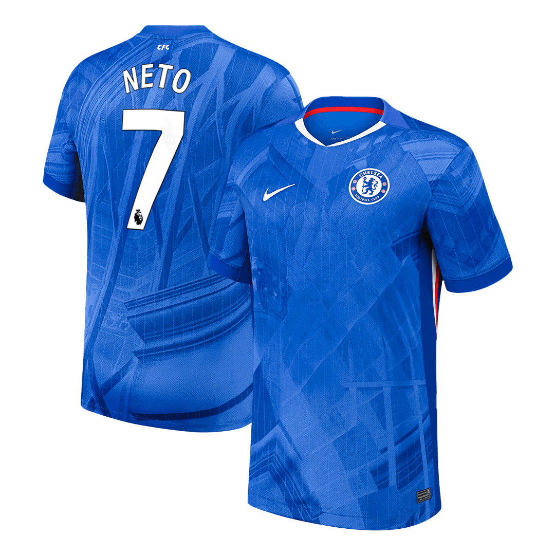 Camiseta Neto #7 Chelsea 2025/26 Primera Equipación - Versión Hincha (Calidad Premium)