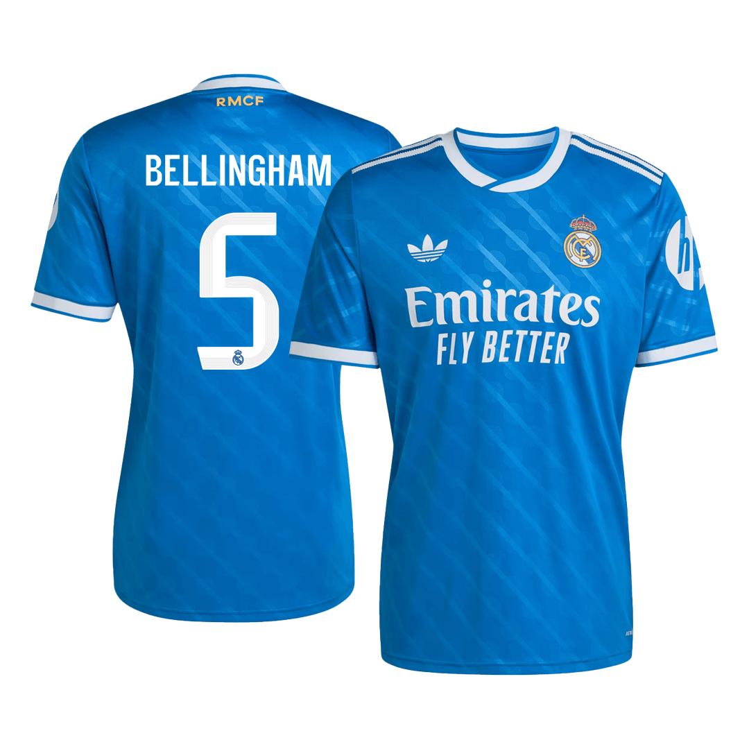 Camiseta Bellingham #5 Real Madrid 2025/26 Tercera Equipación - Versión Hincha