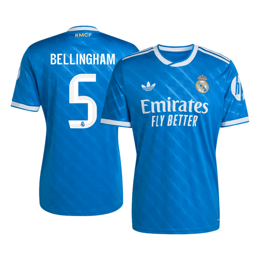 Camiseta Bellingham #5 Real Madrid 2025/26 Tercera Equipación - Versión Hincha