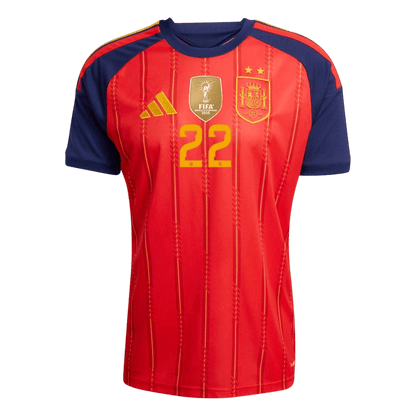 Camiseta Auténtica CUBARSÍ #22 Spain 2026 Primera Equipación Copa del Mundo -Versión Jugador