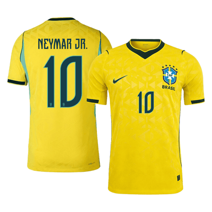Camiseta Auténtica Neymar Jr. #10 Brasil 2026 Primera Equipación Copa del Mundo - Versión Jugador
