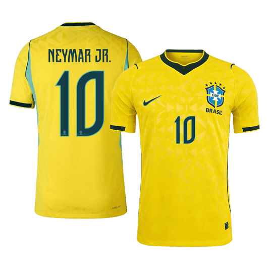 Camiseta Auténtica Neymar Jr. #10 Brasil 2026 Primera Equipación Copa del Mundo - Versión Jugador