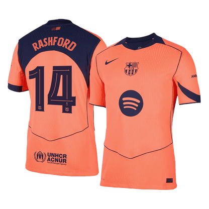 UCL Camiseta Auténtica Rashford #14 Barcelona 2025/26 Tercera Equipación - Versión Jugador