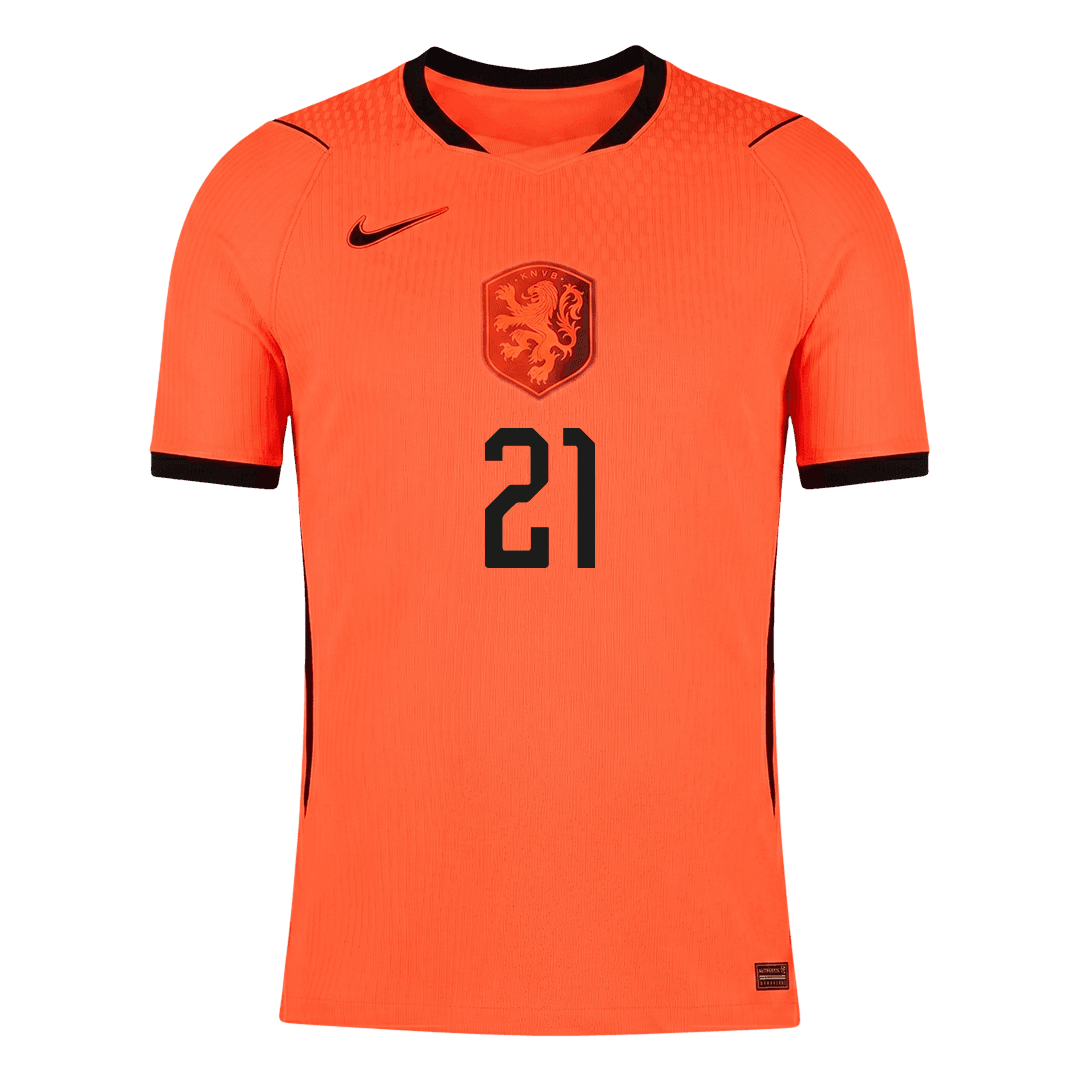 Camiseta Auténtica F. De Jong #21 Países Bajos 2026 Primera Equipación Copa del Mundo - Versión Jugador - Vista 8