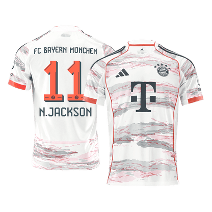 Camiseta N. Jackson #11 Bayern Munich 2025/26 Segunda Equipación - Versión Hincha