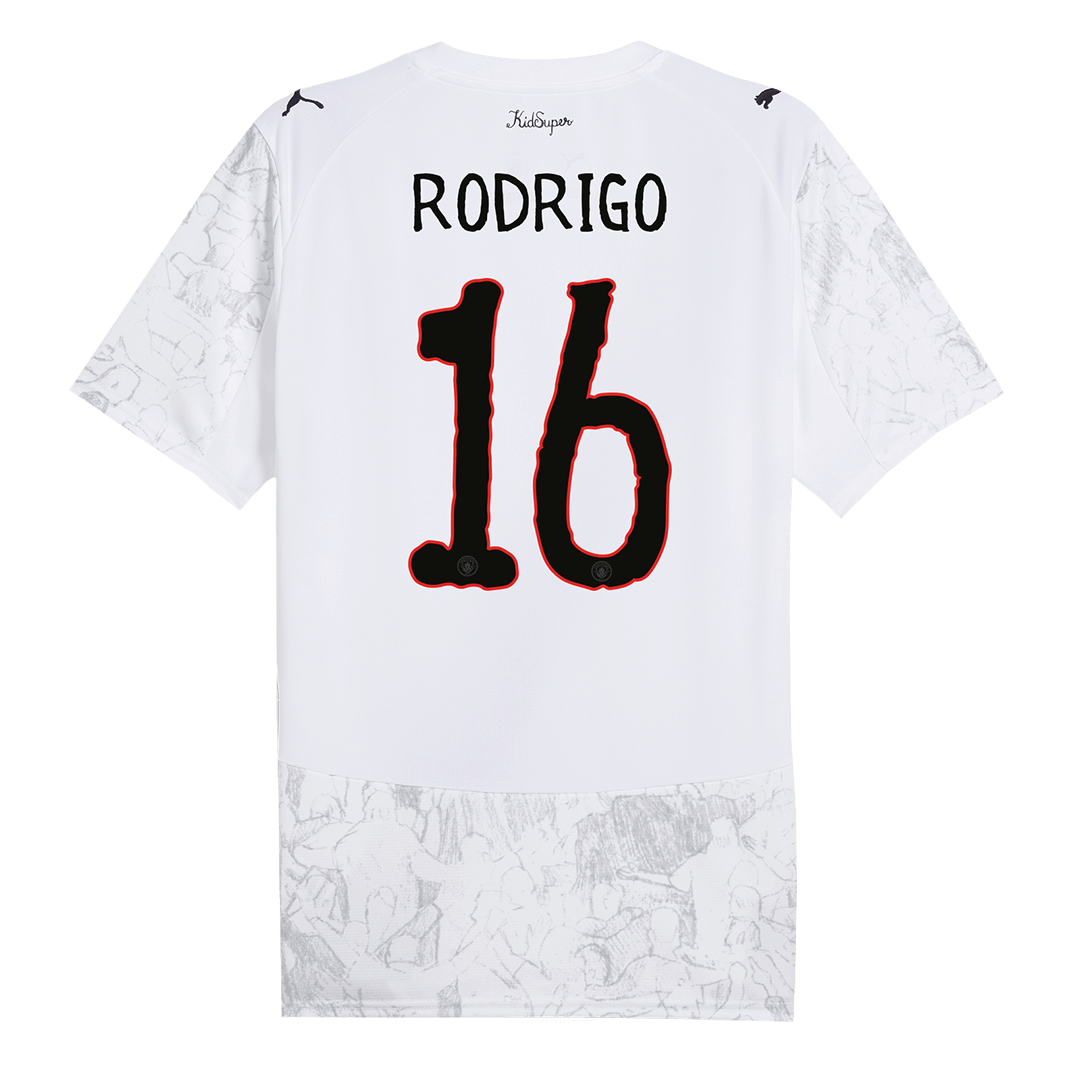Camiseta Rodrigo #16 Manchester City 2025/26 Copa Mundial de Clubes Hombre - Versión Hincha