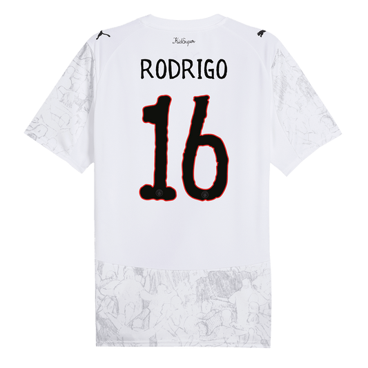 Camiseta Rodrigo #16 Manchester City 2025/26 Copa Mundial de Clubes Hombre - Versión Hincha