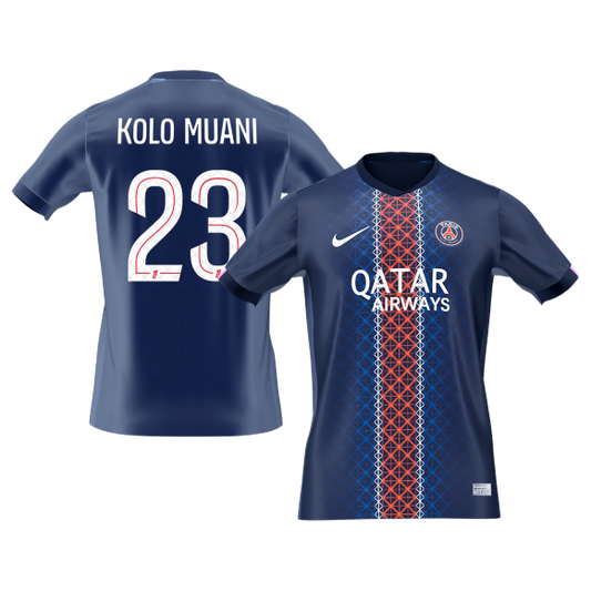 Camiseta Kolo Muani #23 PSG 2025/26 Primera Equipación - Versión Hincha (Calidad Premium)