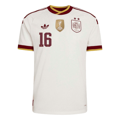 Camiseta Auténtica RODRIGO #16 Spain 2026 Segunda Equipación Copa del Mundo -Versión Jugador