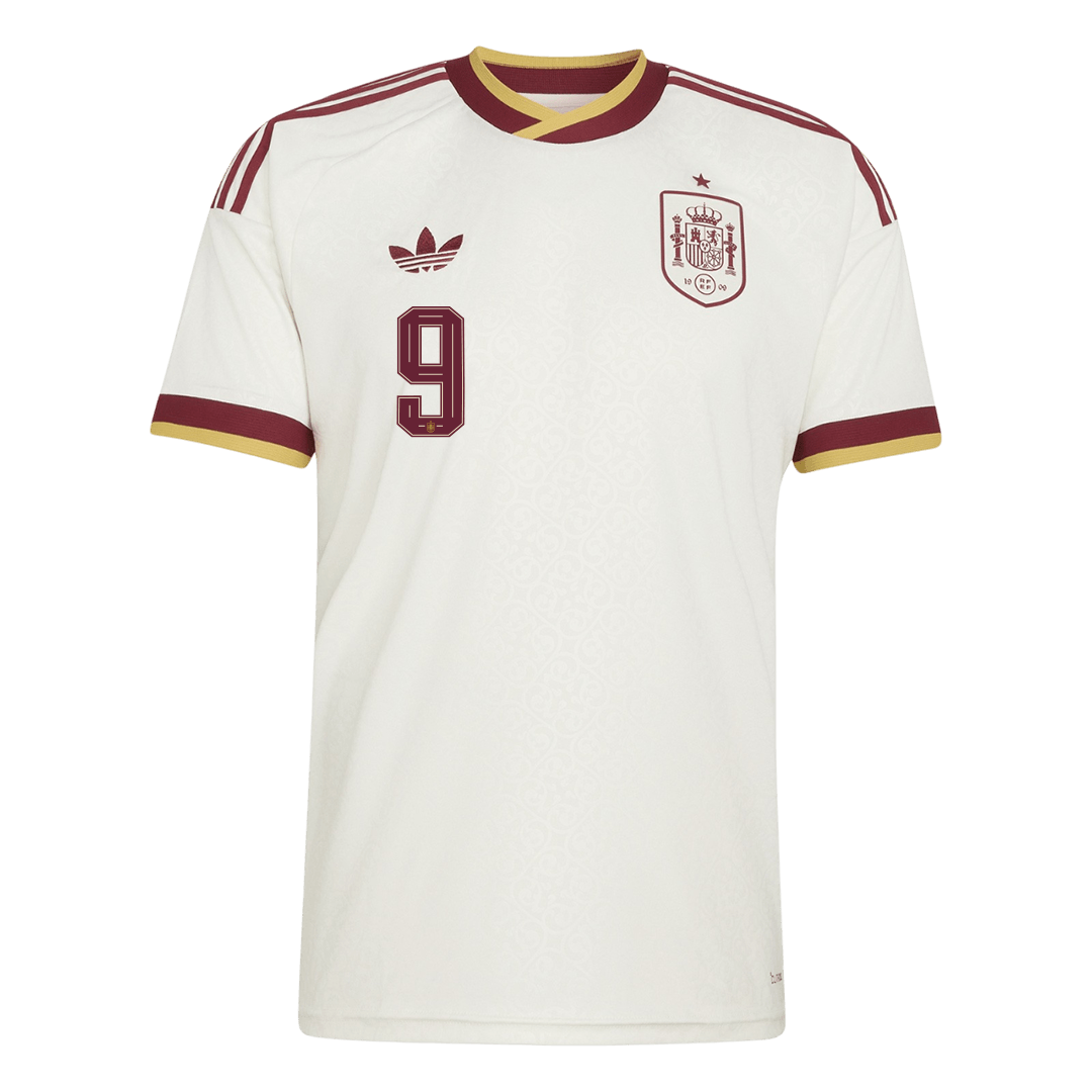 Camiseta Gavi #9 España 2026 Segunda Equipación Copa del Mundo - Versión Hincha
