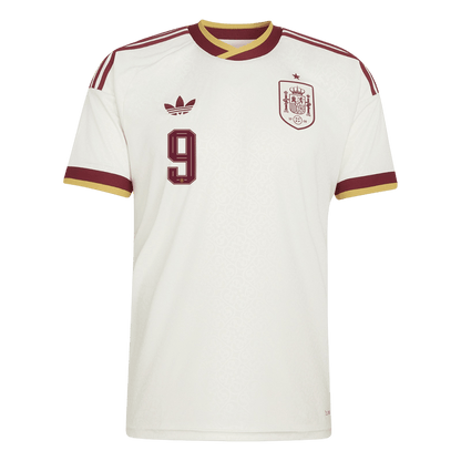 Camiseta Gavi #9 España 2026 Segunda Equipación Copa del Mundo - Versión Hincha