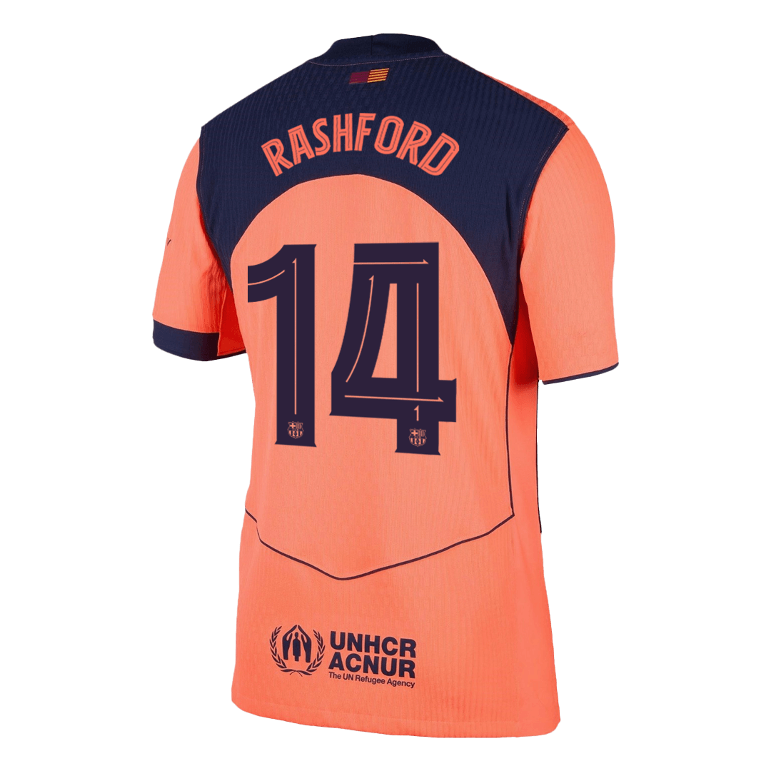 UCL Camiseta Auténtica Rashford #14 Barcelona 2025/26 Tercera Equipación - Versión Jugador