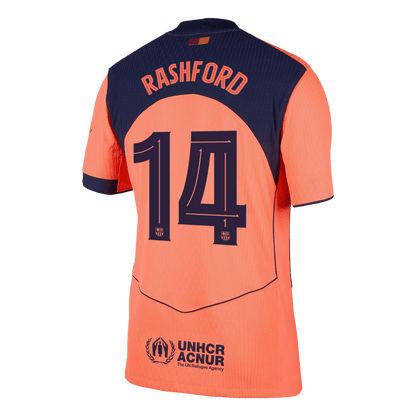 UCL Camiseta Auténtica Rashford #14 Barcelona 2025/26 Tercera Equipación - Versión Jugador