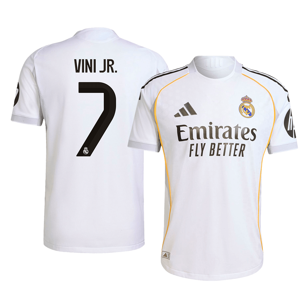 Camiseta Vini Jr. #7 Real Madrid 2025/26 Primera Equipación Hombre - Versión Jugador