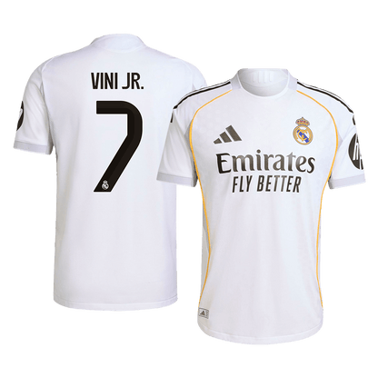 Camiseta Vini Jr. #7 Real Madrid 2025/26 Primera Equipación Hombre - Versión Jugador