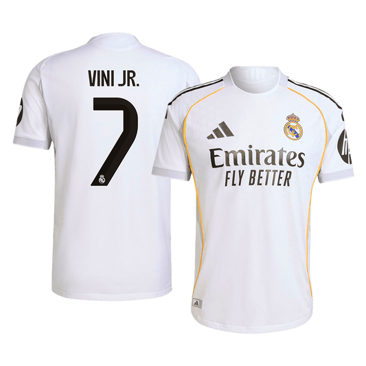 Camiseta Vini Jr. #7 Real Madrid 2025/26 Primera Equipación Hombre - Versión Jugador