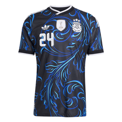 Camiseta Auténtica E. Fernández #24 Argentina 2026 Segunda Equipación Copa del Mundo - Versión Jugador - Vista 7