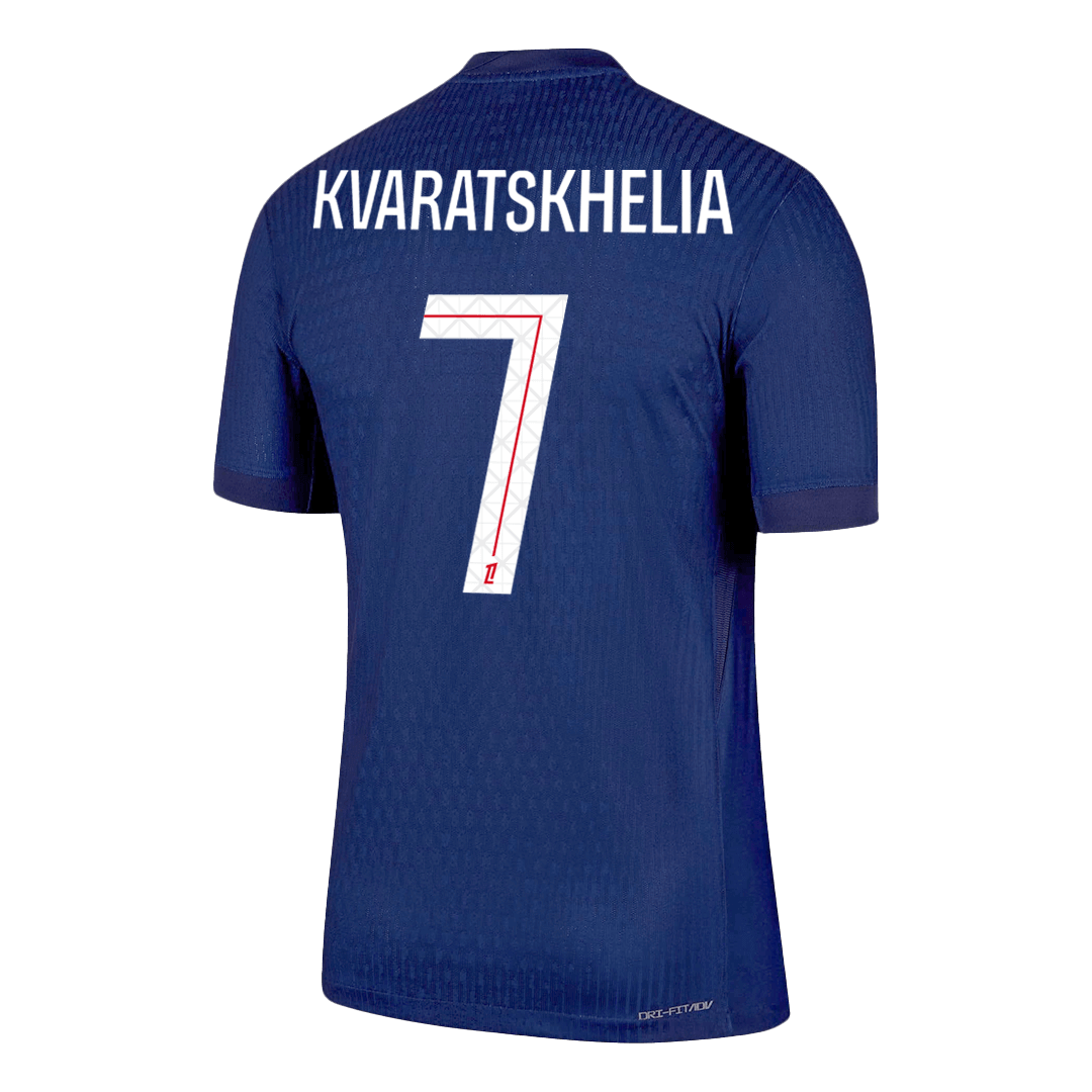 Camiseta Auténtica Kvaratskhelia #7 PSG 2025/26 Primera Equipación - Versión Jugador - Vista 8