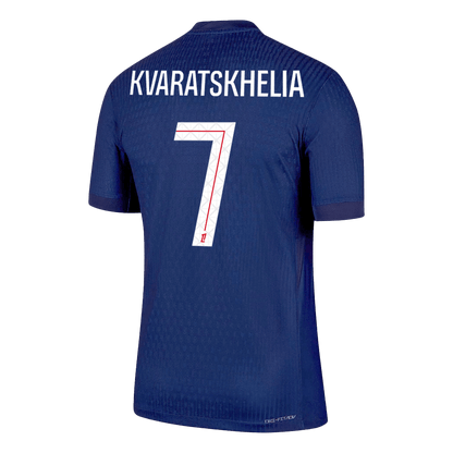 Camiseta Auténtica Kvaratskhelia #7 PSG 2025/26 Primera Equipación - Versión Jugador - Vista 8