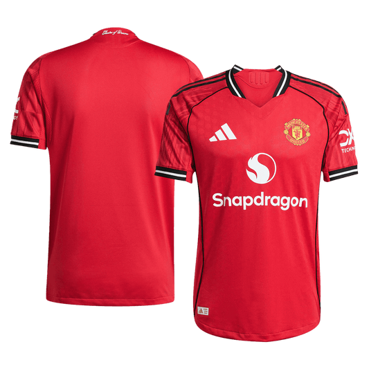 Camiseta Auténtica Manchester United 2025/26 Primera Equipación - Versión Jugador