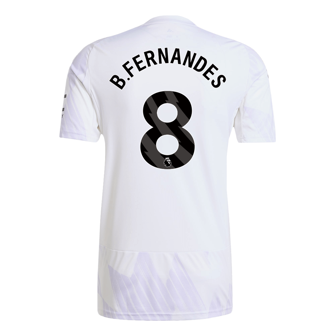 Camiseta B. Fernandes #8 Manchester United 2025/26 Segunda Equipación - Versión Hincha