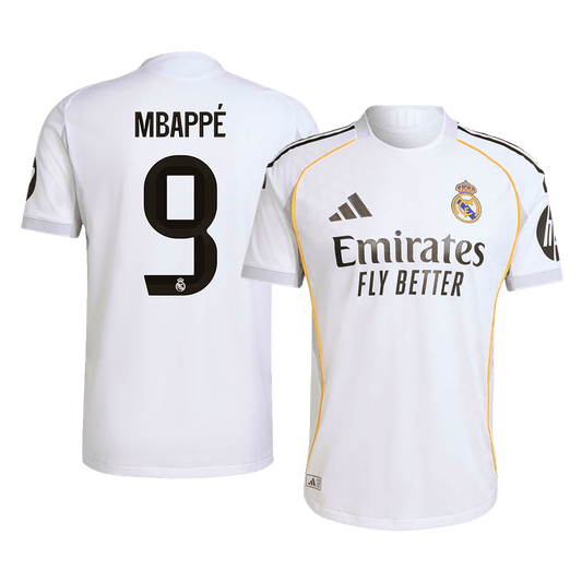 Camiseta Mbappé #9 Real Madrid 2025/26 Primera Equipación Hombre - Versión Jugador