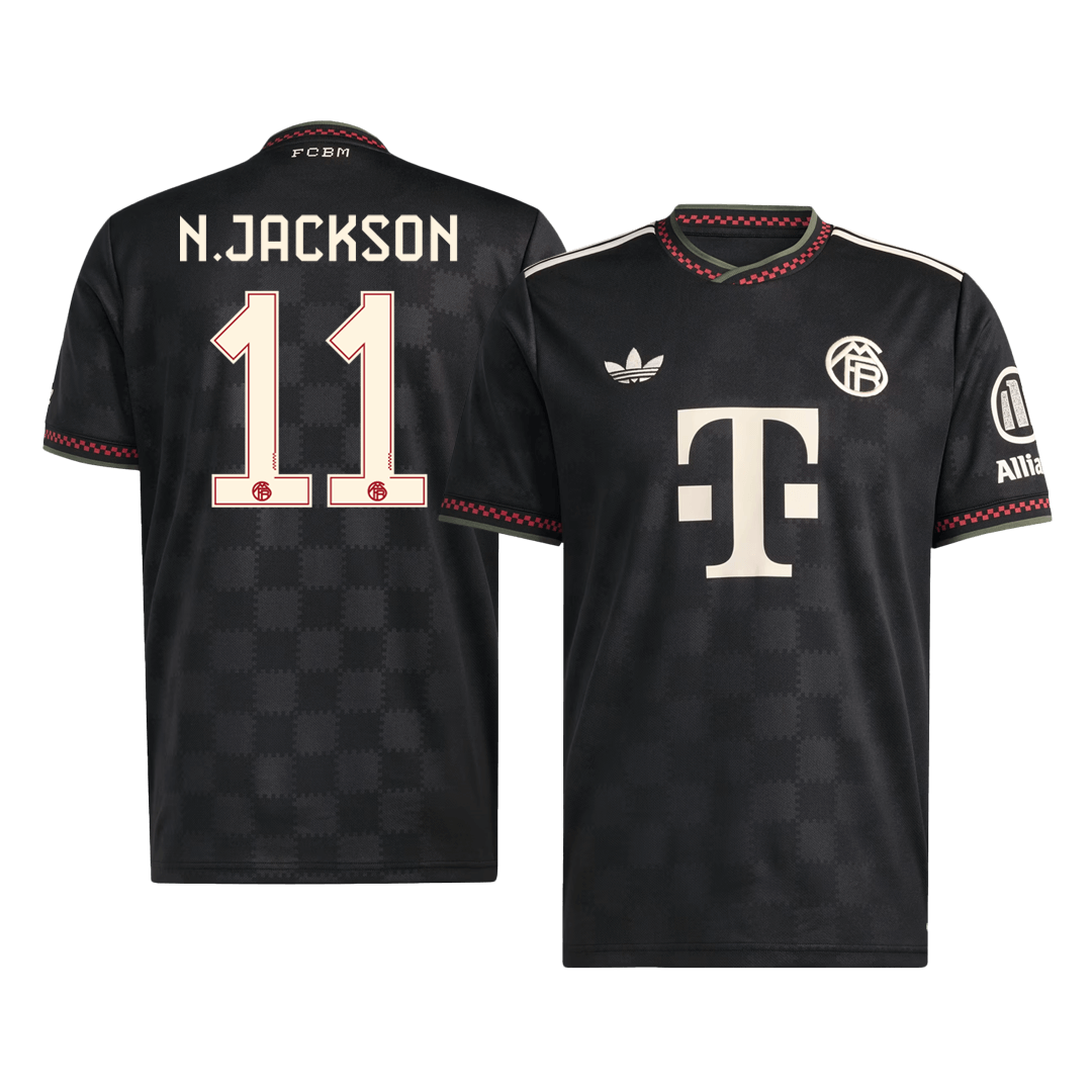 Camiseta N. Jackson #11 Bayern Munich 2025/26 Tercera Equipación - Versión Hincha