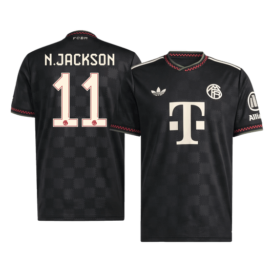 Camiseta N. Jackson #11 Bayern Munich 2025/26 Tercera Equipación - Versión Hincha