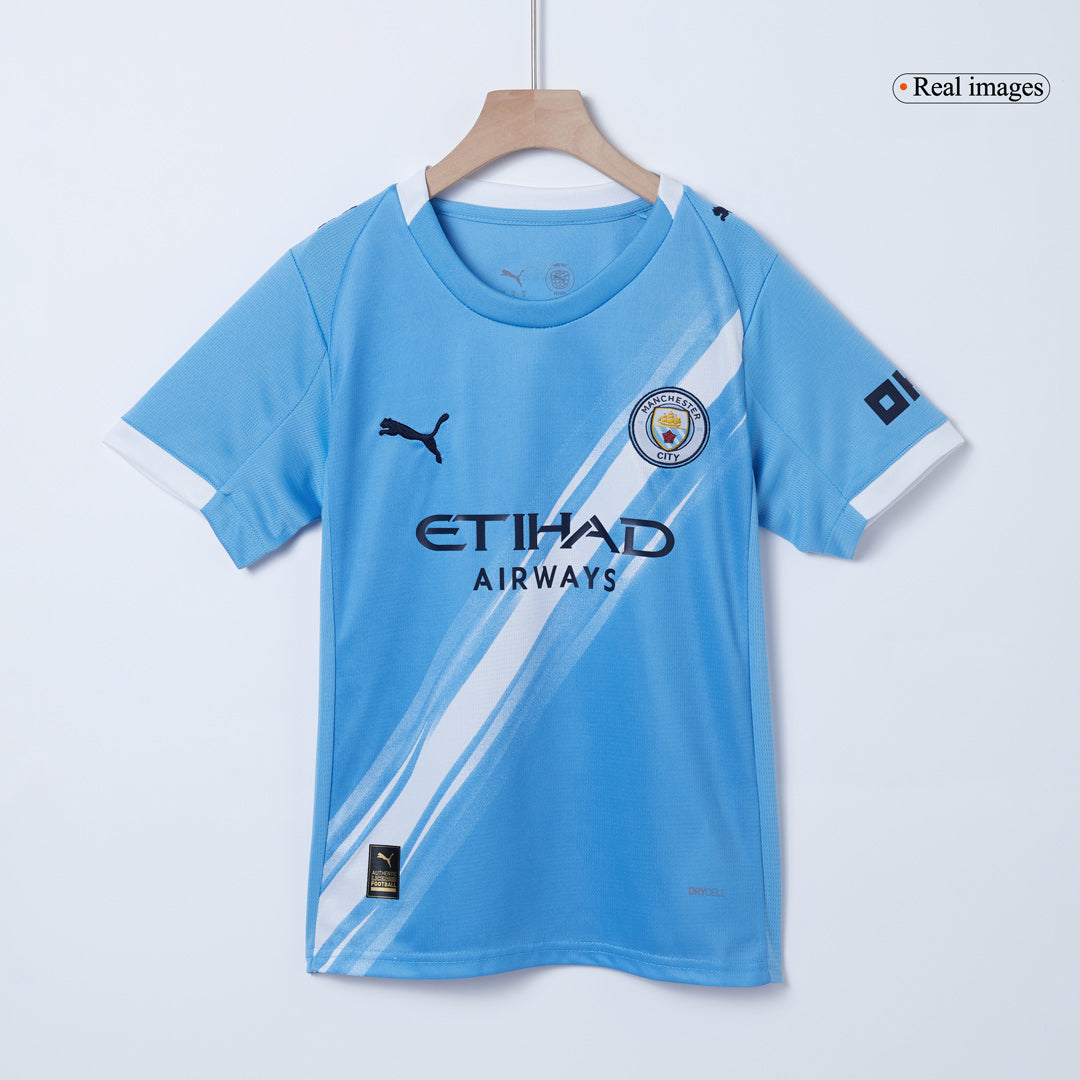 Miniconjunto Manchester City 2025/26 Local Niño (Camiseta + Pantalón Corto) - imagen 15
