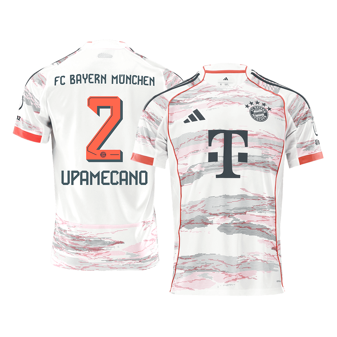 Camiseta Upamecano #2 Bayern Munich 2025/26 Segunda Equipación - Versión Hincha
