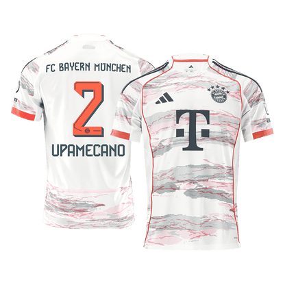 Camiseta Upamecano #2 Bayern Munich 2025/26 Segunda Equipación - Versión Hincha