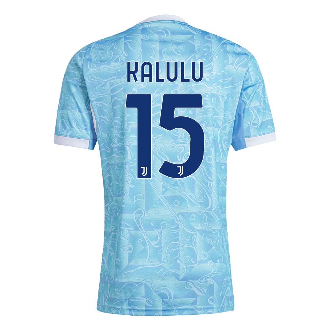 Camiseta Kalulu #15 Juventus 2025/26 Segunda Equipación - Versión Hincha - Vista 6